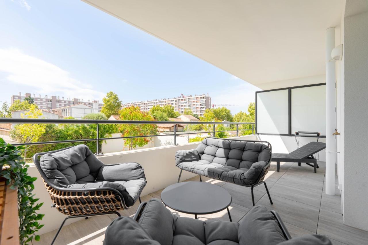T2 Entre La Plage Et Le Velodrome-Terrasse / Parking Марсилия Екстериор снимка